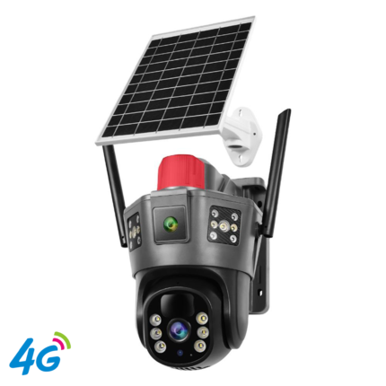 4G Sim Card Outdoor Solar Camera Dual Lens 6MP O-Kam Pro