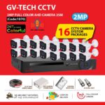 16 CCTV camera  System package (colorful ) 2mp