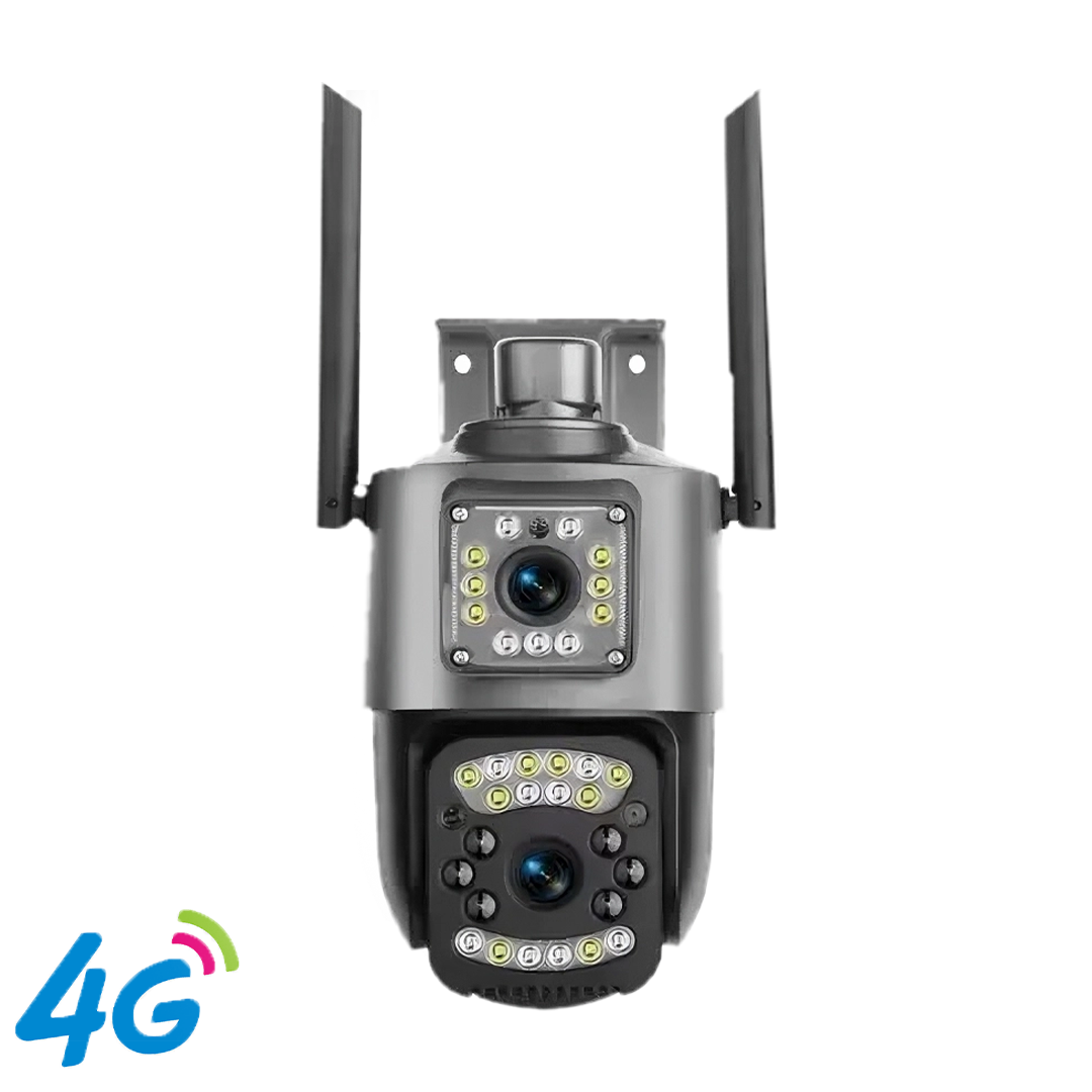 jkml 4G Sim Card 2MP CCTV Outdoor Night Vision Colour Dual Lens Camera (Small) - Image 1